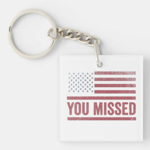 Trump Vance Election Ugly Christmas Sweater Keychain