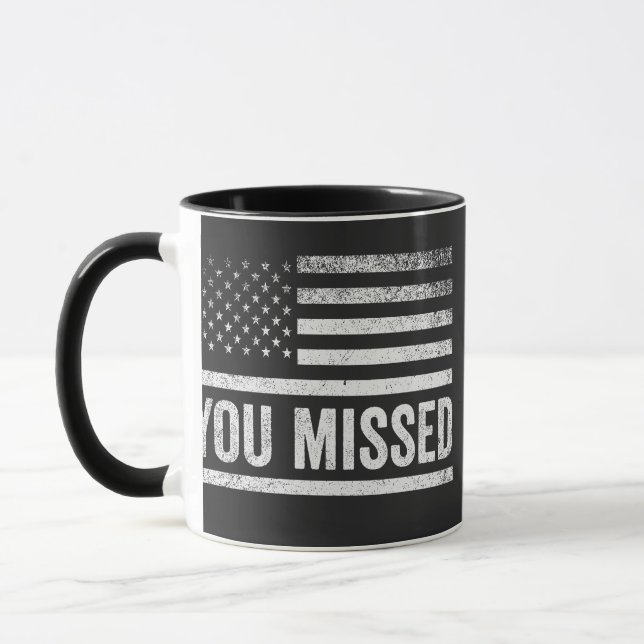 Trump Vance Election Ugly Christmas Sweater Mug (Left)