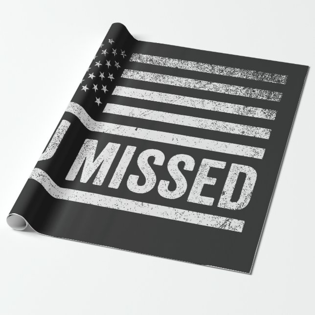 Trump Vance Election Ugly Christmas Sweater Wrapping Paper (Unrolled)