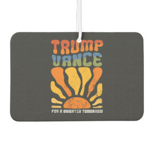 Trump Vance For a Brighter Tomorrow Retro Boho Air Freshener