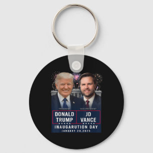 Trump Vance Inauguration Day 2025 Donald Trump Jd Keychain