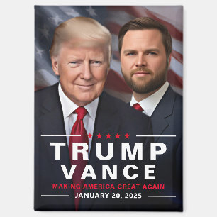 Trump Vance Inauguration Day Collectable Magnet