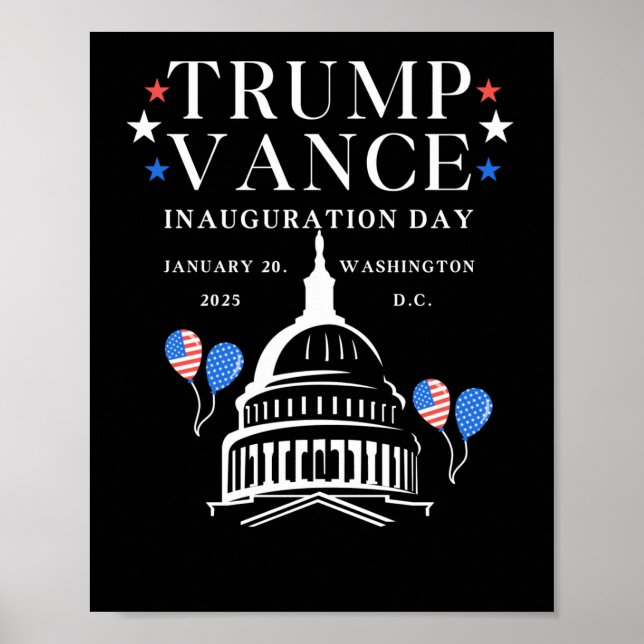 Trump Vance Inauguration Day  Poster (Front)