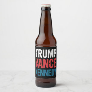 Trump Vance Kennedy 2024 Election Beer Bottle Label