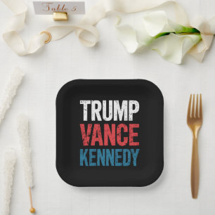 Trump Vance Kennedy 2024 Election Paper Plate
