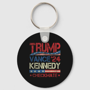 Trump Vance Kennedy Checkmate Election Republican  Keychain