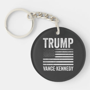 Trump Vance Kennedy Election 2024 American Flag Keychain