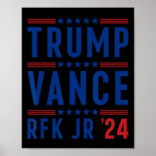 Trump Vance Kennedy President Election Republican Poster