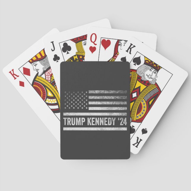 Trump Vance Kennedy take America back again Playing Cards (Back)