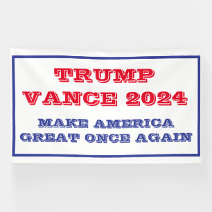 Trump Vance Make America Great Once Again  Banner