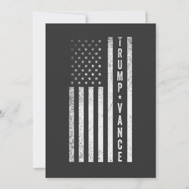 Trump Vance Republican American Election Vote Gift Invitation (Front)