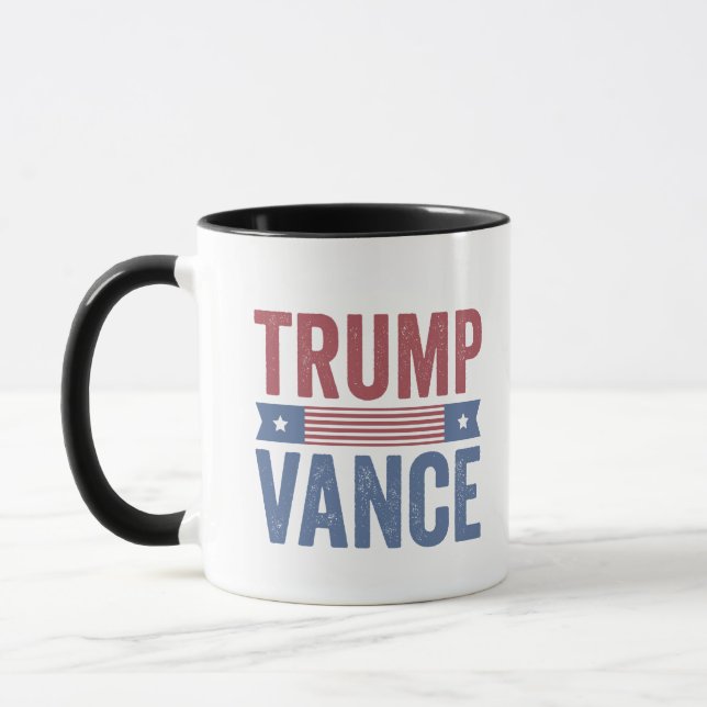Trump Vance Republican American Election Vote Gift Mug (Left)