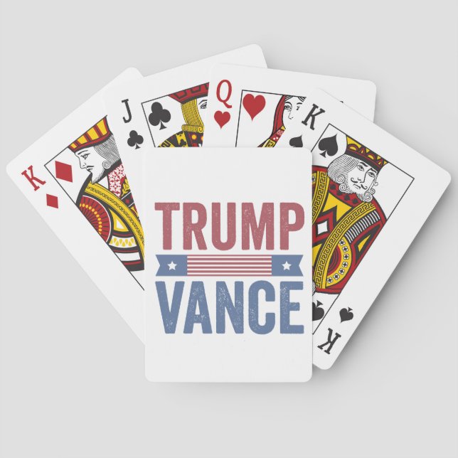 Trump Vance Republican American Election Vote Gift Playing Cards (Back)