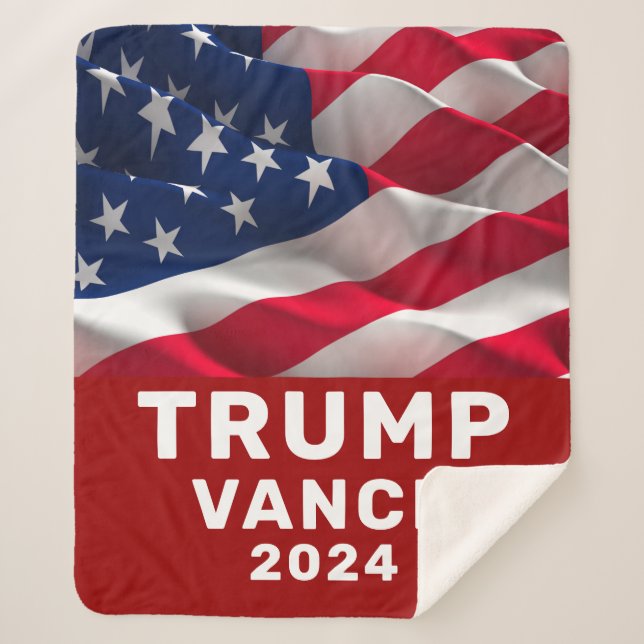 Trump Vance  Sherpa Blanket (Front)