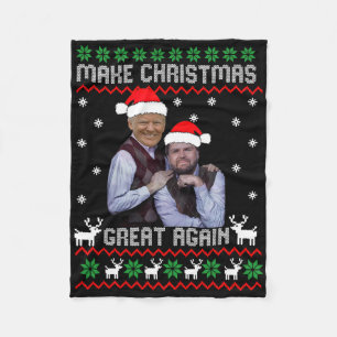 Trump Vance Shirt Brothers Make Christmas Great Ag Fleece Blanket