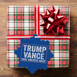 Trump Vance Take America Back Election Vote USA  Ornament Card