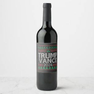 Trump Vance Take America Back Election Vote USA   Wine Label