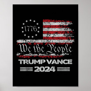 Trump Vance We The People 47th President Trump Won Poster