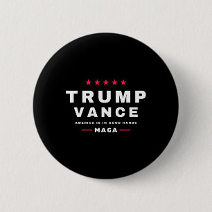 Trump Vance We Won Inauguration Day 47th President 2 Inch Round Button