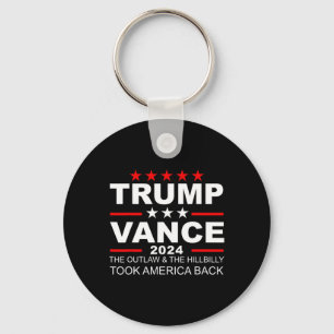 Trump Vance We Won Outlaw Hill Took Byck Keychain