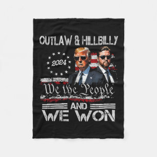 Trump Vance We Won Win Inauguration Day 2025 47th  Fleece Blanket
