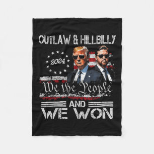 Trump Vance We Won Win Inauguration Day 2025 47th  Fleece Blanket