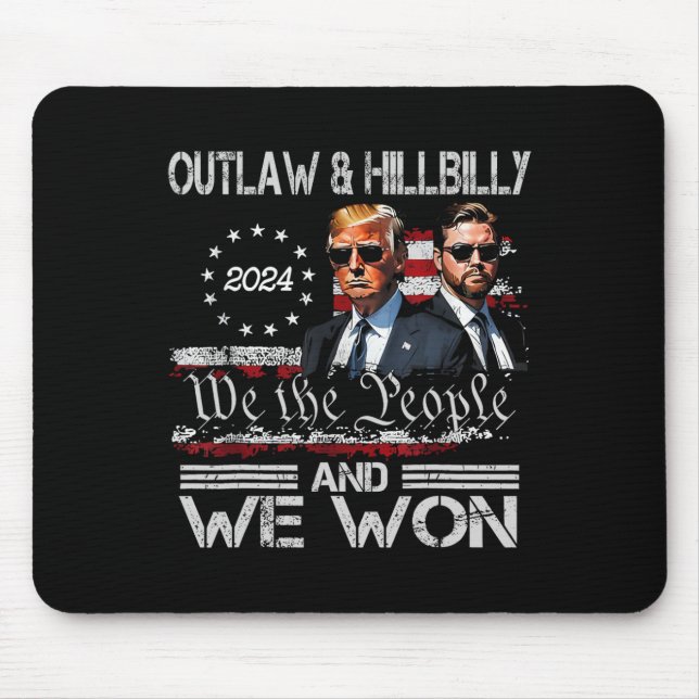 Trump Vance We Won Win Inauguration Day 2025 47th  Mouse Pad (Front)
