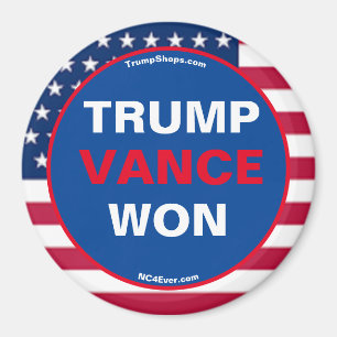 TRUMP VANCE WON Refrigerator Magnet
