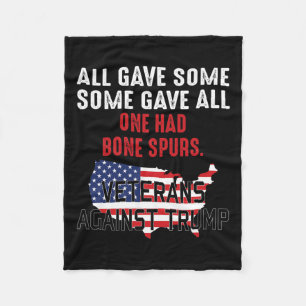 Trump Veterans Against Trump  Fleece Blanket