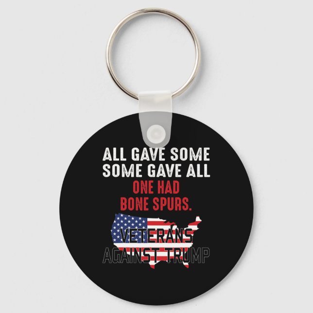 Trump Veterans Against Trump  Keychain (Front)