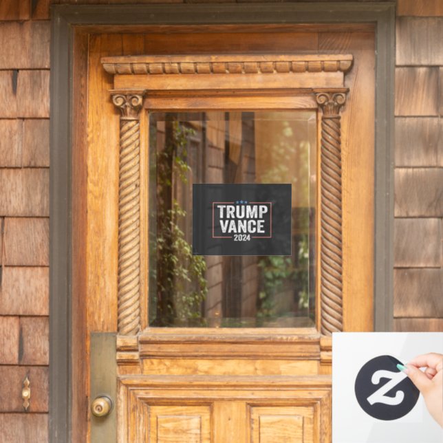 Trump Vice President Vance 2024 President Election Window Cling (Home Door)