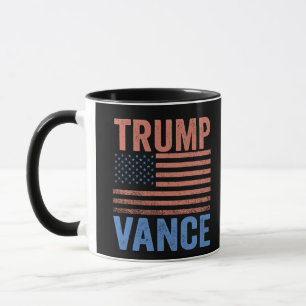 Trump Vice President Vance American Election Flag  Mug