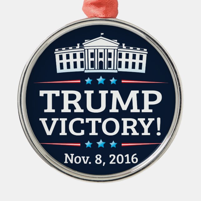 Trump Victory Metal Ornament (Front)