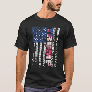 Trump Vintage Retro Distressed USA Flag American t T-Shirt