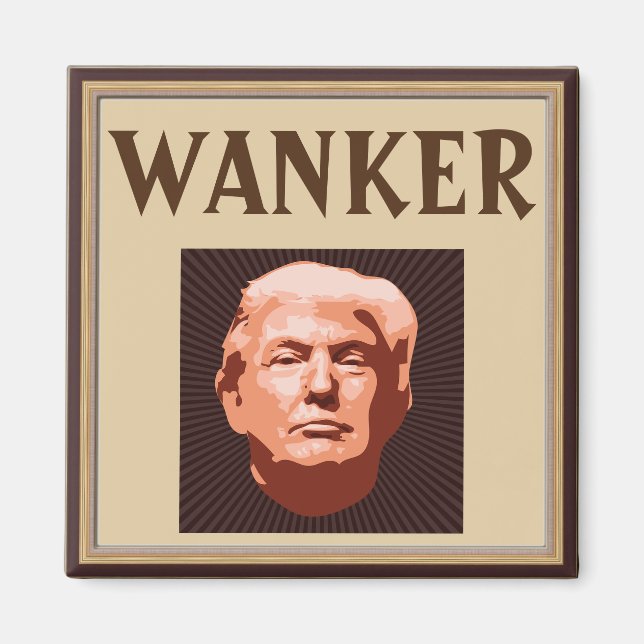 Trump Wanker Magnet (Front)