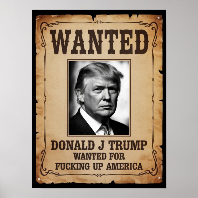 Trump Wanted Poster (Front)