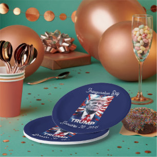 Trump Watch Party Customizable Patriotic Design Paper Plate