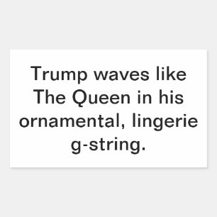Trump waves like a queen Hankamer Artjunkhaus Fun! Sticker
