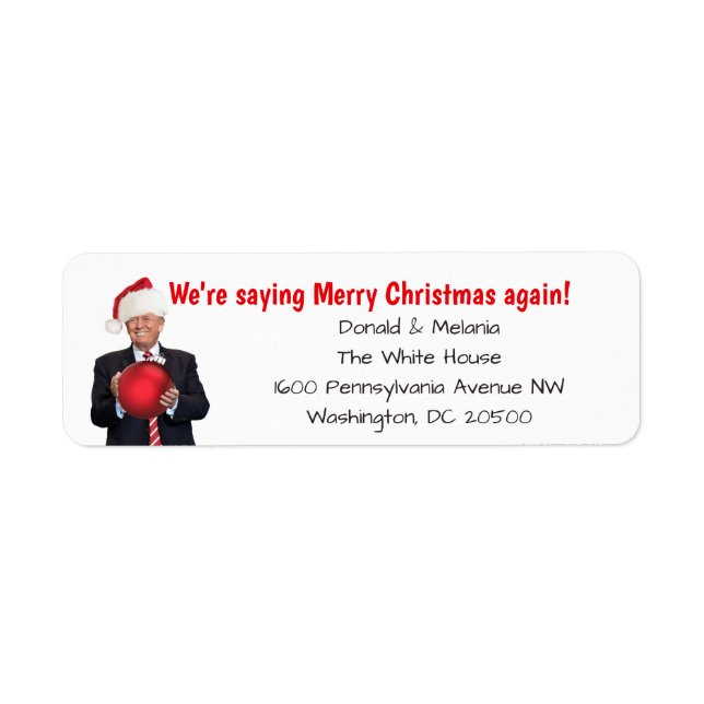 Trump: We're saying Merry Christmas again (Front)