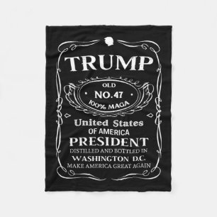 Trump Whiskey Fleece Blanket