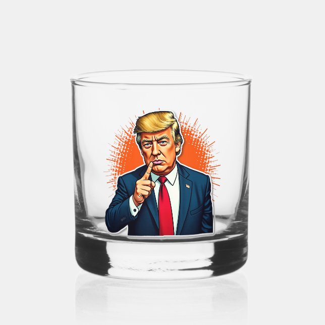 Trump Whiskey Glass (Front)