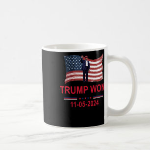 Trump Wins 2024 Election Trump Won 2024 Coffee Mug