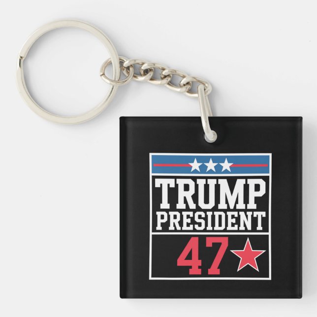 Trump Wins 2024 Election Trump Won 2024 Keychain (Front)