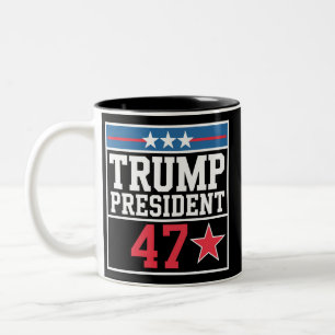 Trump Wins 2024 Election Trump Won 2024 Two-Tone Coffee Mug