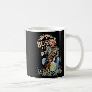 Trump With Dog Duck Waterfowl Hunting Camo Preside Coffee Mug