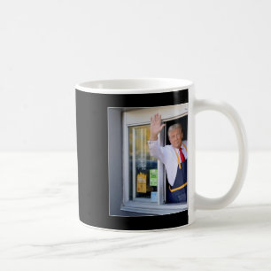 Trump With Mc Donald Trump Worker Vote For Trump  Coffee Mug