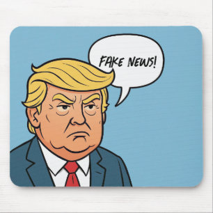 Trump With Speech Bubble Mouse Pad