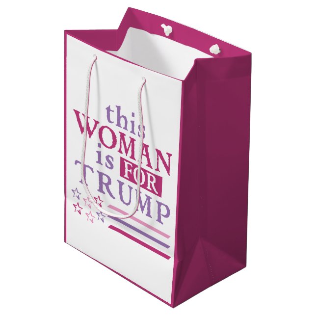 Trump - Woman for TRUMP Gift Bag (Front Angled)