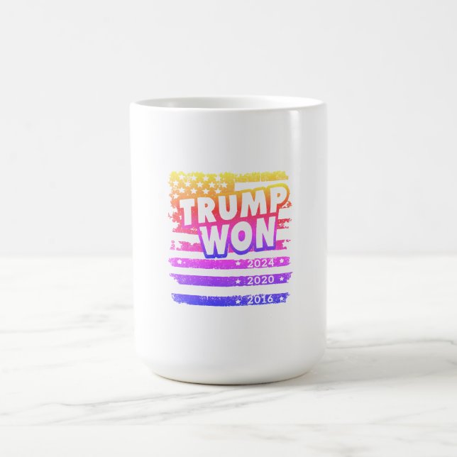 Trump Won 2024 Coffee Mug (Center)
