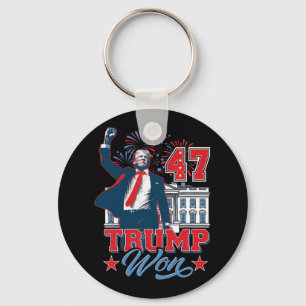 Trump Won 2024 Get Over It 47th Of White House Pre Keychain